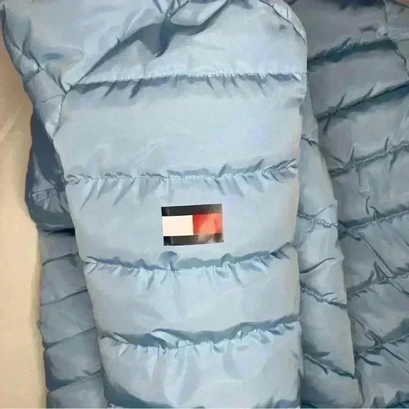 Light Blue Tommy Hilfiger Reflective Jacket - Picture 5 of 8